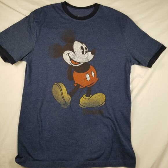 Disney Parks Other - Disney Parks Vintage Style Mickey Mouse Ringer T-Shirt Small